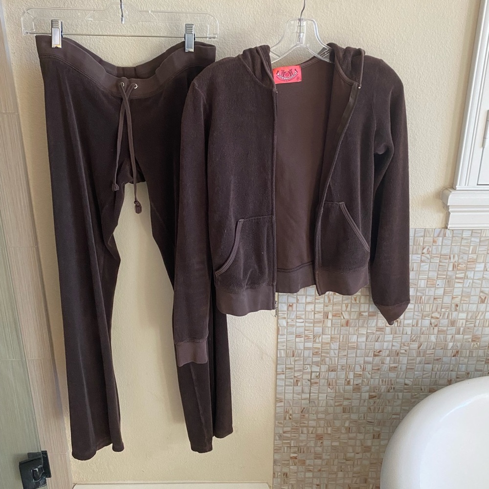 Vintage 90’s Juicy Couture Track Suit Brown